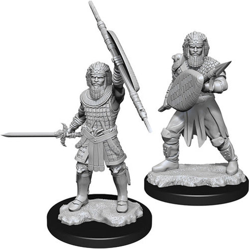 D&D Nolzurs Marvelous Unpainted Miniatures Human Male Fighter W13 - Tribal